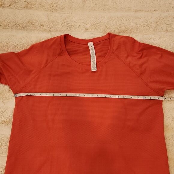 Lululemon Swiftly Tech Long Sleeve Shirt 2.0 Race in Canyon Orange size 20 - Picture 7 of 9